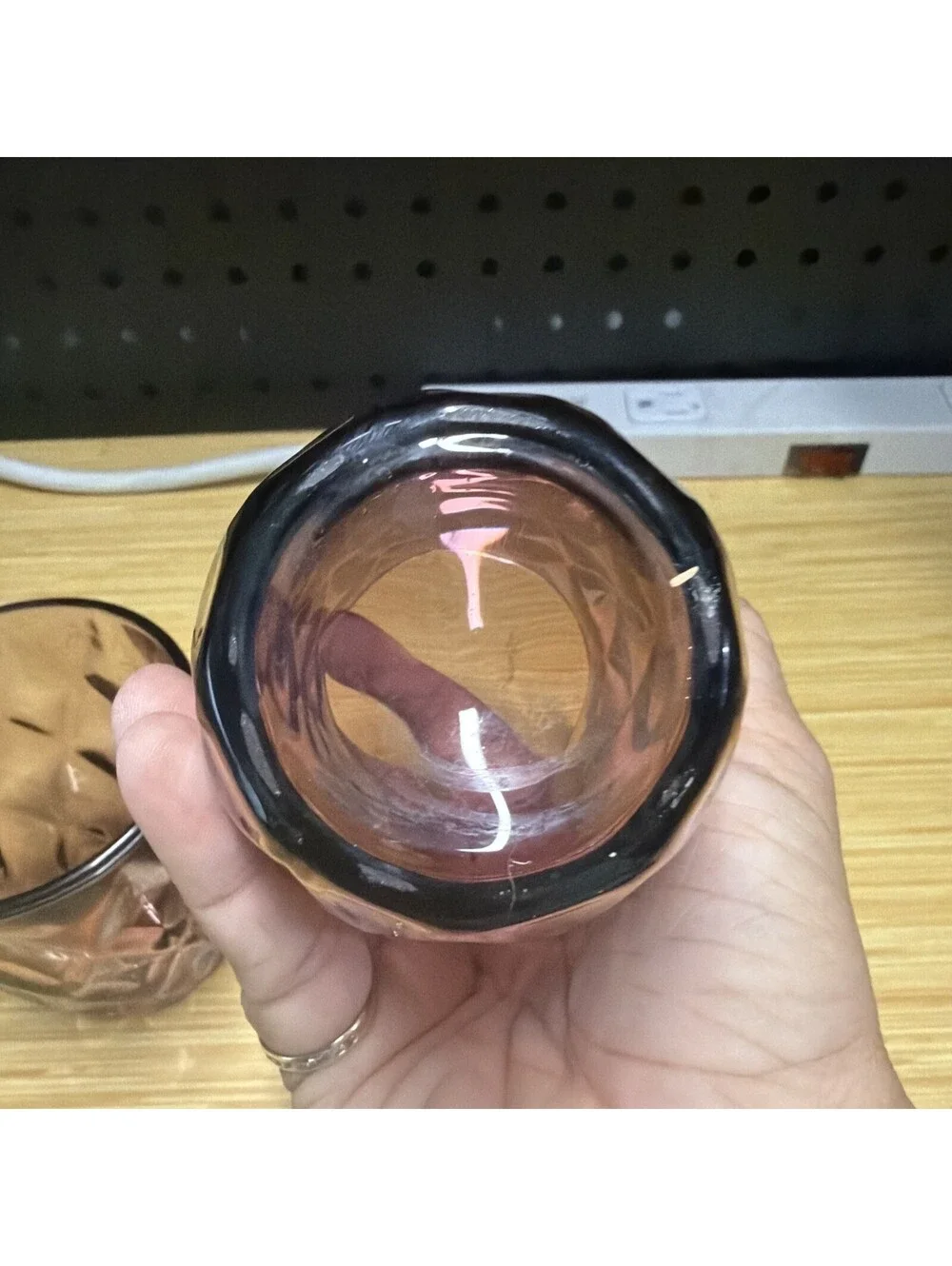 VTG 2 Jeannette Glass Company Windsor purple Amethyst depression glass tumblers*